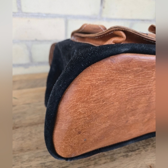 Vintage Suede & Leather Backpack - Picture 10 of 11